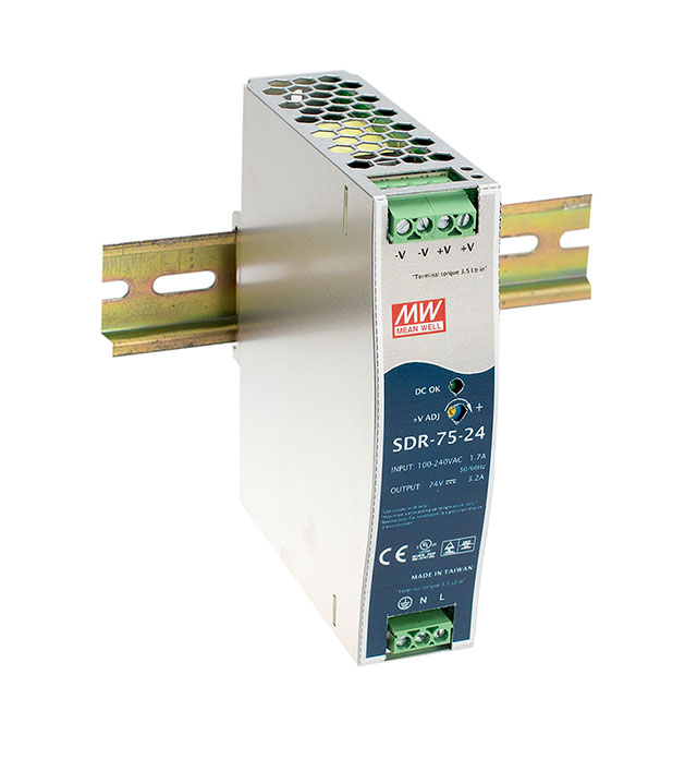 Источники питания на DIN-рейку 61-240 Вт серии  SDR-75